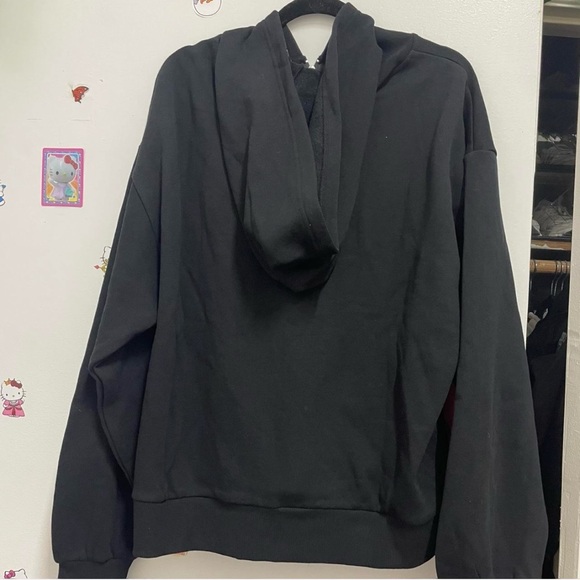 YoungLA Black Hoodie with Bright Orange Tags - Picture 5 of 5